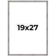 thumbnail image 1 of 19x27 Frame Silver Grey Distressed Solid Wood Picture Frame | 0.75 Inch Moulding Width | Interior, 1 of 8