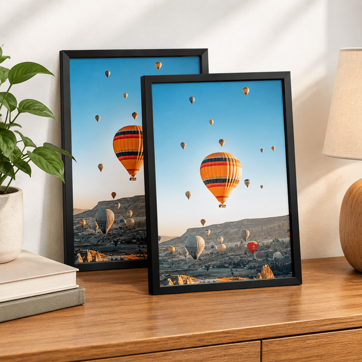 19 Inch Landscape Display 19x27 Inch Black Picture Frame Set Of 2 For Horizontal And Vertical ...