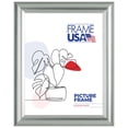 thumbnail image 1 of 19x27 Picture Frame – Silver Deluxe Poster Style 110-30, 1 Inch Polystyrene Moulding, Includes Plexiglass and Backing –&nbsp;Wall Display Frame for Art, Posters, or Photos – Frame USA, 1 of 4