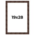 thumbnail image 1 of 19x28 Frame Brown Burl Real Wood Picture Frame Width 1.625 Inches | Interior Frame Depth 0.5 Inches, 1 of 8