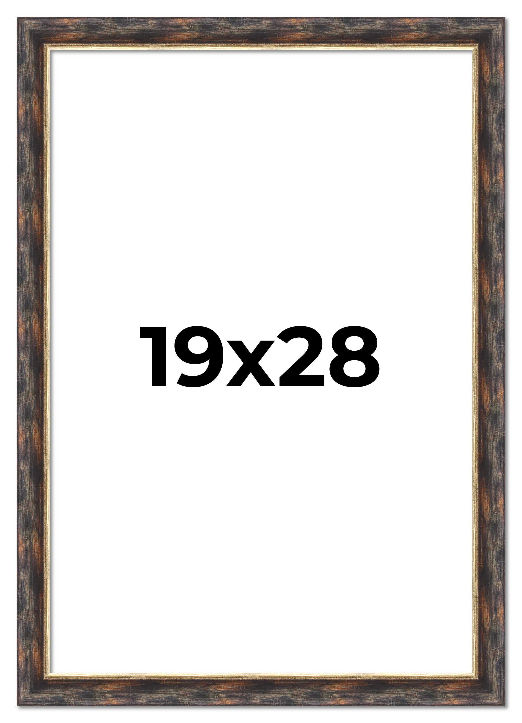 19x28 Frame Gold Real Wood Picture Frame Width 1.5 inches | Interior ...