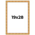 thumbnail image 1 of 19x28 Frame Gold Rustic Solid Wood Picture Frame | 1.25 Inch Wide Moulding | Rustique Gold, 1 of 8