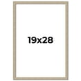 thumbnail image 1 of 19x28 Frame Grey Solid Wood Picture Frame Width 1 Inches | Interior Frame Depth 0.5 Inches |, 1 of 8