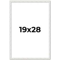 19x28 Frame White Real Wood Picture Frame Width 0.75 inches | Interior Frame Depth 0.5 inches |