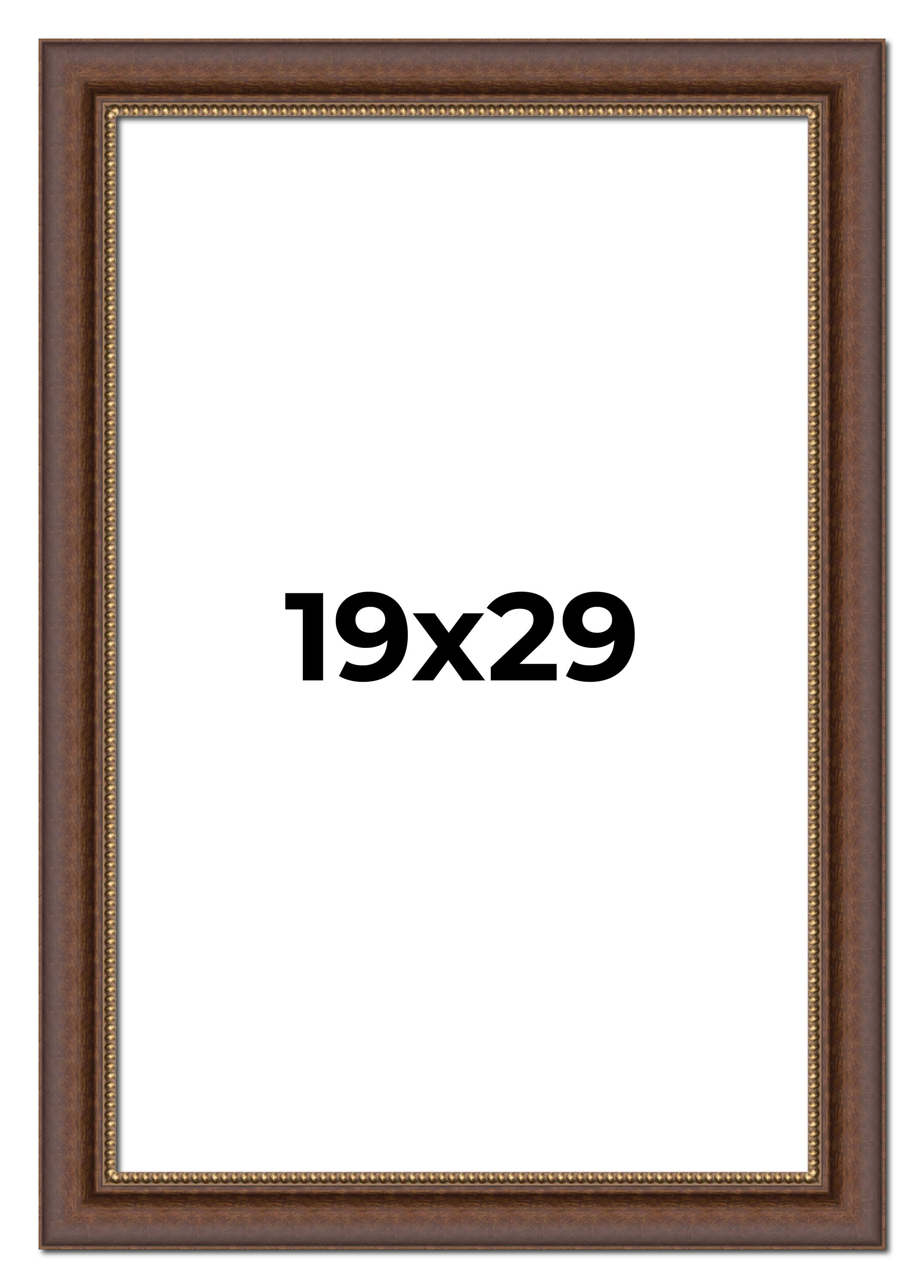 19x29 Copper and Brown Real Wood Picture Frame Width 2 inches ...