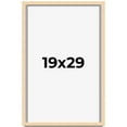 thumbnail image 1 of 19x29 Frame Beige Real Wood Picture Frame Width 0.75 inches | Interior Frame Depth 0.5 inches |, 1 of 8