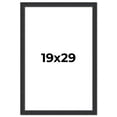 thumbnail image 1 of 19x29 Frame Black Real Wood Picture Frame Width 1.25 Inches | Interior Frame Depth 0.5 Inches |, 1 of 8