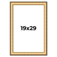 thumbnail image 1 of 19x29 Frame Gold Plein Aire Solid Wood Picture Frame Width 2 Inches | Interior Frame Depth 0.5, 1 of 8