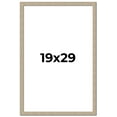 thumbnail image 1 of 19x29 Frame Grey Solid Wood Picture Frame Width 1 Inches | Interior Frame Depth 0.5 Inches |, 1 of 8