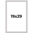 thumbnail image 1 of 19x29 Frame Silver Inner Slope Bevel Picture Frame | 1 Inch Moulding Width | 0.75 Inch Rabbet Depth, 1 of 8