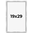 thumbnail image 1 of 19x29 Frame Silver Whitewashed Wood Grain Solid Wood Shadow Box | 0.75 Inch Moulding Width | 0.75, 1 of 8