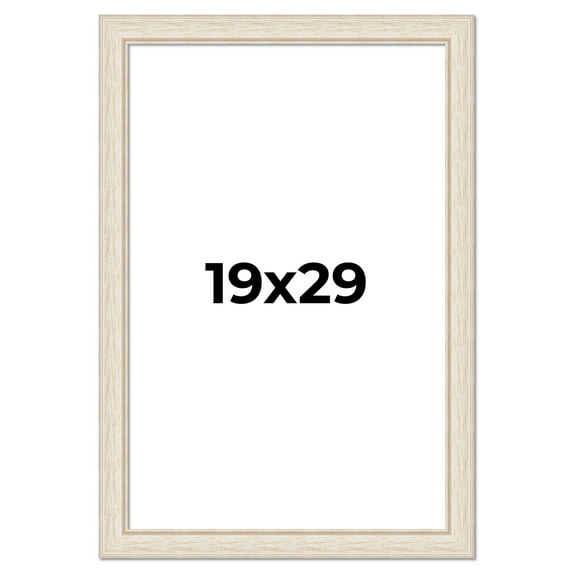 19x29 Frame White Real Wood Picture Frame Width 1.75 inches | Interior Frame Depth 0.5 inches |
