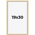 thumbnail image 1 of 19x30 Frame Beige Real Wood Picture Frame Width 0.75 inches | Interior Frame Depth 0.5 inches |, 1 of 8