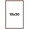 thumbnail image 1 of 19x30 Frame Brown Bamboo with Dark Coffee/Walnut Finish | Solid Wood Picture Frame Width 0.75, 1 of 8