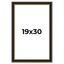 19x30 Frame Gold Antique Vintage Sold Wood Picture Frame | 1.75 Inch Moulding Width | Interior