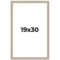 thumbnail image 1 of 19x30 Frame Grey Solid Wood Picture Frame Width 1 Inches | Interior Frame Depth 0.5 Inches |, 1 of 8