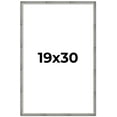 thumbnail image 1 of 19x30 Frame Silver Grey Distressed Solid Wood Picture Frame | 0.75 Inch Moulding Width | Interior, 1 of 8