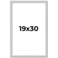 thumbnail image 1 of 19x30 Frame Silver Inner Slope Bevel Picture Frame | 1 Inch Moulding Width | 0.75 Inch Rabbet Depth, 1 of 8