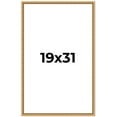 thumbnail image 1 of 19x31 Frame Beaded Gold Solid Wood Picture Frame | 0.75 Inches Moulding Width | Liscio Oro, 1 of 8