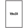 thumbnail image 1 of 19x31 Frame Blue Kingsley Pewter Solid Wood Picture Frame Width 0.75 Inches |Interior Depth 0.5, 1 of 8