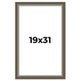 thumbnail image 1 of 19x31 Frame Brown Solid Wood Picture Frame | 1.75 Inch Moulding Width | Austin Frame Complete with, 1 of 8