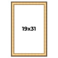 thumbnail image 1 of 19x31 Frame Gold Plein Aire Solid Wood Picture Frame Width 2 Inches | Interior Frame Depth 0.5, 1 of 8