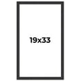 thumbnail image 1 of 19x33 Frame Black Real Wood Picture Frame Width 1.25 Inches | Interior Frame Depth 0.5 Inches |, 1 of 8