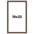 thumbnail image 1 of 19x33 Frame Brown Farmhouse Solid Wood Picture Frame Width 1.5 Inches | Interior Frame Depth 0.5, 1 of 8