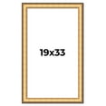 thumbnail image 1 of 19x33 Frame Gold Plein Aire Solid Wood Picture Frame Width 2 Inches | Interior Frame Depth 0.5, 1 of 8