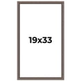 thumbnail image 1 of 19x33 Frame Silver Real Wood Picture Frame Width 1.25 Inches | Interior Frame Depth 0.5 Inches |, 1 of 8