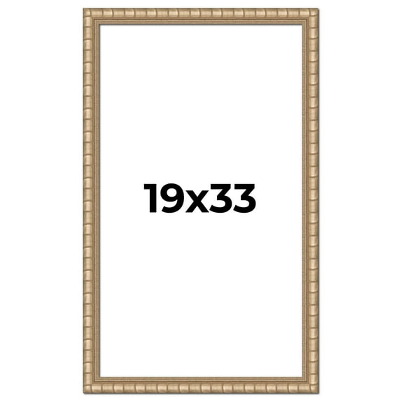 19x33 Frame Silver Real Wood Picture Frame Width 1.5 inches | Interior Frame Depth 0.5 inches |
