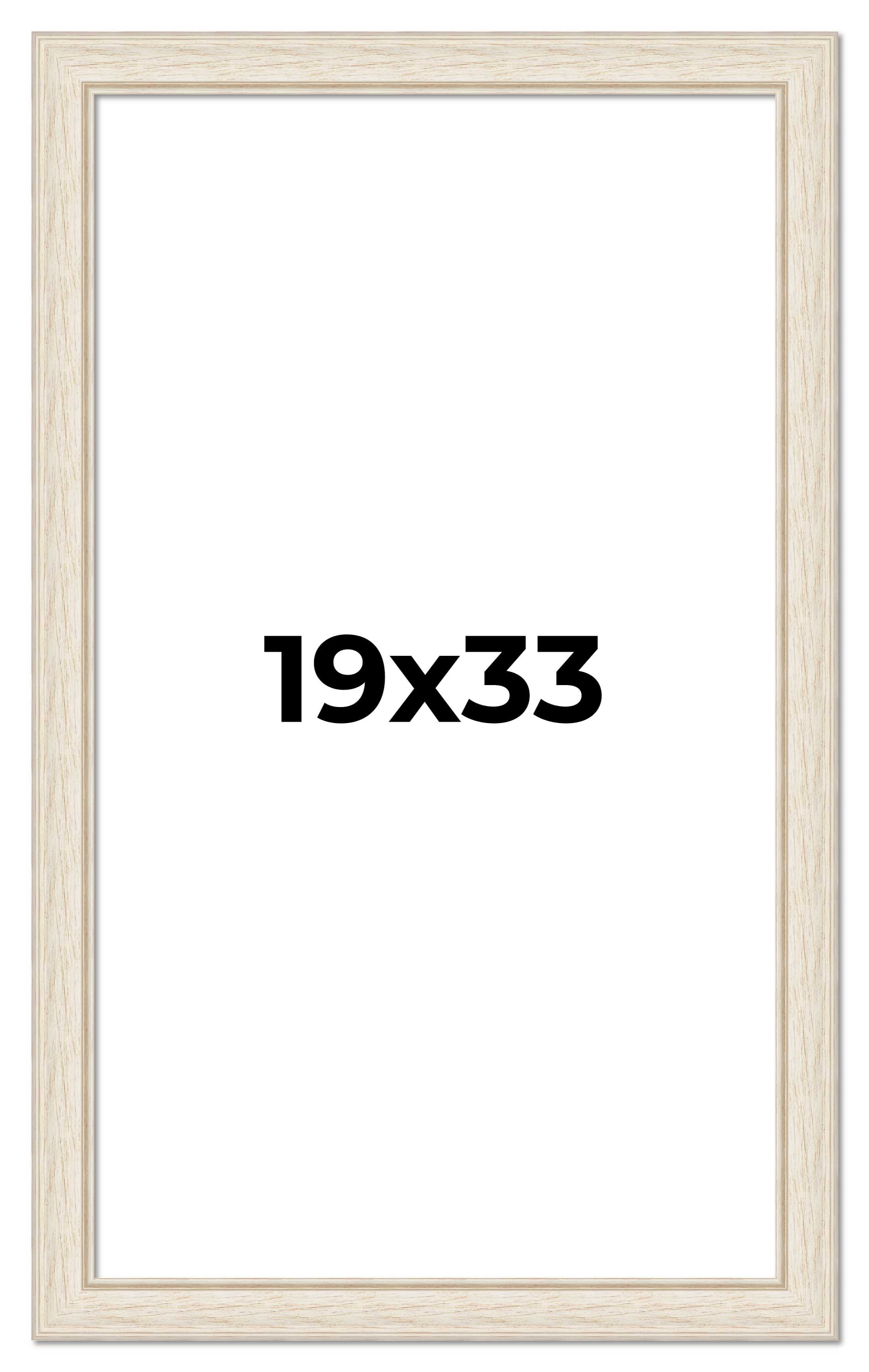 19x33 Frame White Real Wood Picture Frame Width 1.75 inches | Interior ...