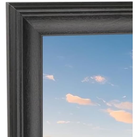 19x34 inch Picture Frame Solid Wood Black,Suitable for Panoramic Photo Frame, Posters,Painting,Group Photo,Puzzle (A23B1934)$$Home Decor, Kitchen, & Other