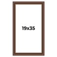 thumbnail image 1 of 19x35 Copper and Brown Real Wood Picture Frame Width 2 inches | Interior Frame Depth 0.5 inches |, 1 of 8