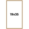 thumbnail image 1 of 19x35 Frame Beaded Gold Solid Wood Picture Frame | 0.75 Inches Moulding Width | Liscio Oro, 1 of 8
