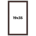 thumbnail image 1 of 19x35 Frame Brown Round Mahogany Solid Wood Picture Frame | 1.625 Inch Moulding Width | with UV, 1 of 8