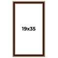 thumbnail image 1 of 19x35 Frame Gold Brown Plein Air Vintage Solid Wood Picture Frame | 1.75 Inches Moulding Width |, 1 of 8