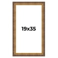 thumbnail image 1 of 19x35 Frame Vintage Gold Solid Wood Picture Frame | 2.5 Inch Moulding Width | Ornate Bronze Museo, 1 of 8