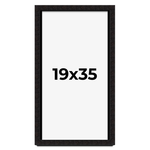 19x35 Shadow Box Black Solid Wood Display Picture Frame | 1 Inch Rabbet Depth | | 1.375 Inch