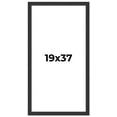 thumbnail image 1 of 19x37 Frame Black Real Wood Picture Frame Width 1.25 Inches | Interior Frame Depth 0.5 Inches |, 1 of 8