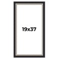 thumbnail image 1 of 19x37 Frame Black Real Wood Picture Frame Width 2.25 Inches | Interior Frame Depth 0.5 Inches |, 1 of 8