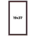 thumbnail image 1 of 19x37 Frame Brown Round Mahogany Solid Wood Picture Frame | 1.625 Inch Moulding Width | with UV, 1 of 8