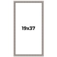 thumbnail image 1 of 19x37 Frame Grey Real Wood Picture Frame Width 1.25 inches | Interior Frame Depth 0.5 inches | Hans, 1 of 8