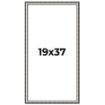 thumbnail image 1 of 19x37 Frame Silver Real Wood Picture Frame Width 1.125 Inches | Interior Frame Depth 0.5 Inches |, 1 of 8
