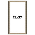 thumbnail image 1 of 19x37 Frame Silver Real Wood Picture Frame Width 1.75 Inches | Interior Frame Depth 0.5 Inches |, 1 of 8