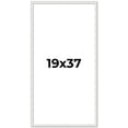 thumbnail image 1 of 19x37 Frame White Real Wood Picture Frame Width 0.75 inches | Interior Frame Depth 0.5 inches |, 1 of 8