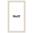 thumbnail image 1 of 19x37 Frame White Real Wood Picture Frame Width 1.75 inches | Interior Frame Depth 0.5 inches |, 1 of 8