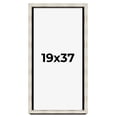 thumbnail image 1 of 19x37 Shadow Box Frame Silver | 1.625 Inches Deep Real Wood Contemporary Shadowbox Display Frame |, 1 of 7