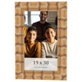 thumbnail image 1 of 19x38 Frame Beige Real Wood Picture Frame Width 3 inches | Interior Frame Depth 0.5 inches |, 1 of 8