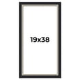 thumbnail image 1 of 19x38 Frame Black Real Wood Picture Frame Width 2.25 Inches | Interior Frame Depth 0.5 Inches |, 1 of 8